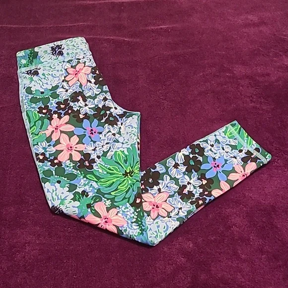 Lilly Pulitzer Luxletic Leggings Pants for Girls 👧 Size M (6-7) Multicolor - Picture 1 of 8